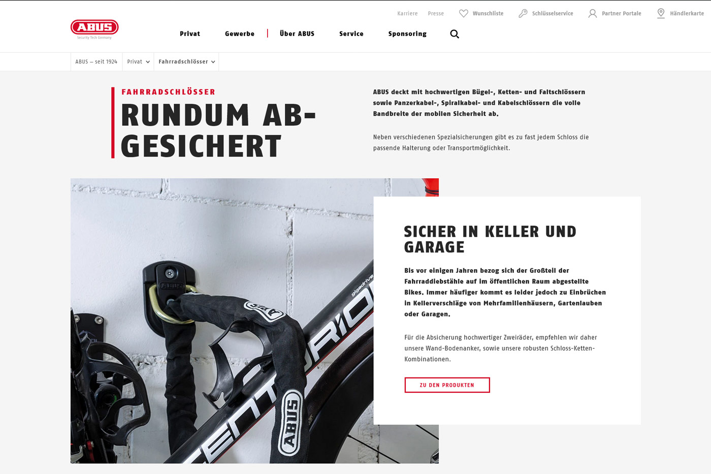 ABUS Fahrradschlösser & Helme