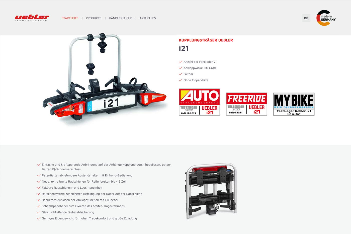 UEBLER Fahrradträger